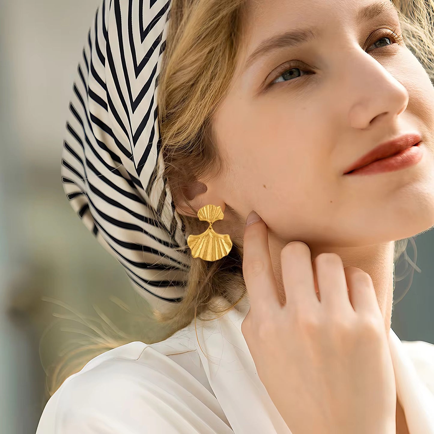 Dangling Gold Earrings