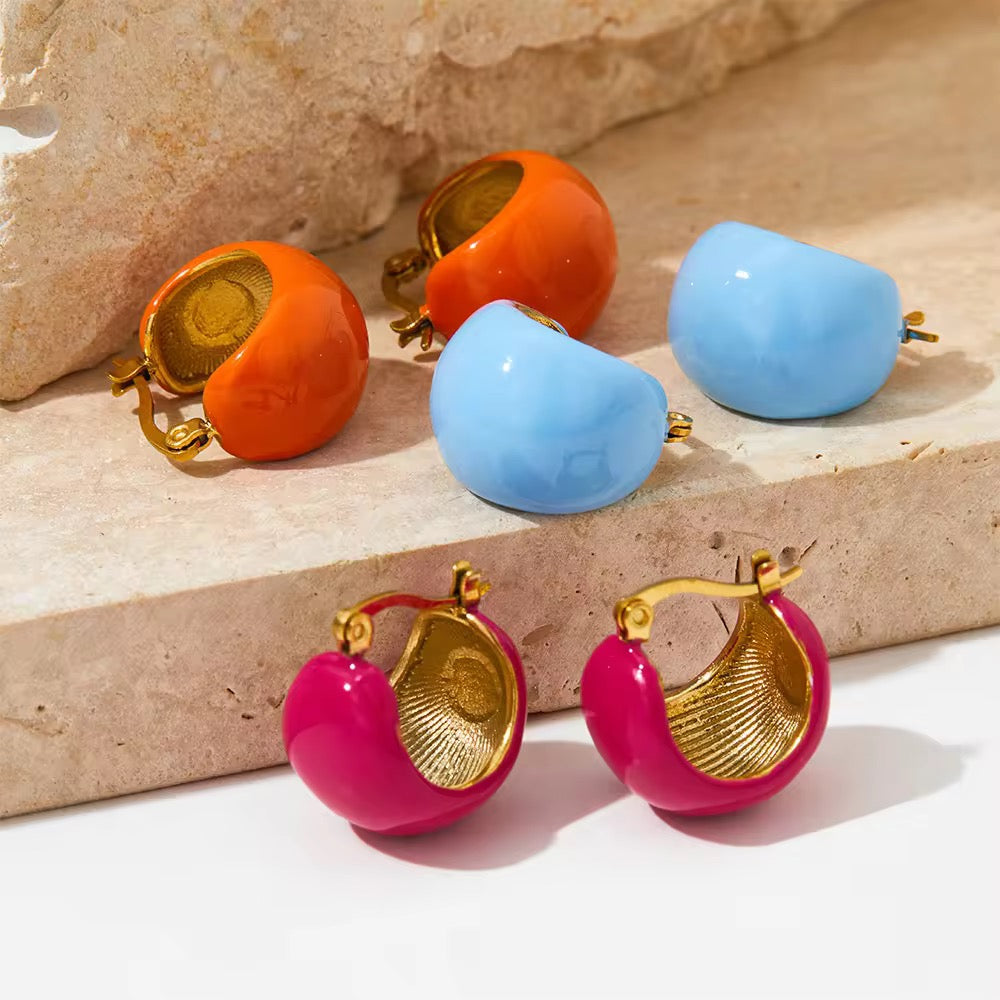 Coloured Round Studs