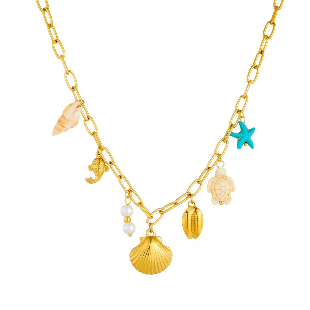 Beach Bum Charm Necklace