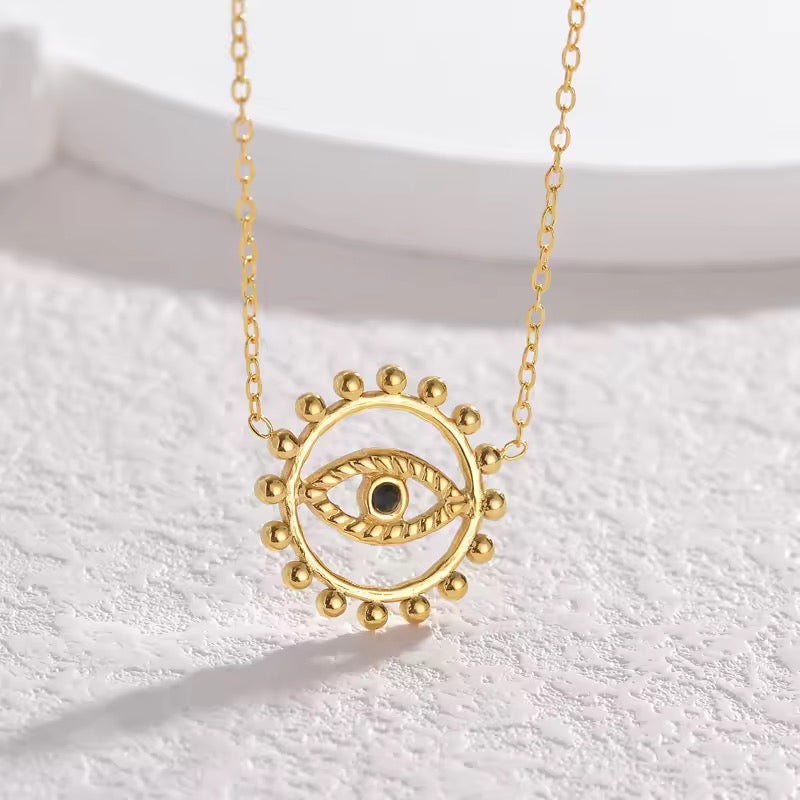 Traditional Evil Eye Pendant Necklace