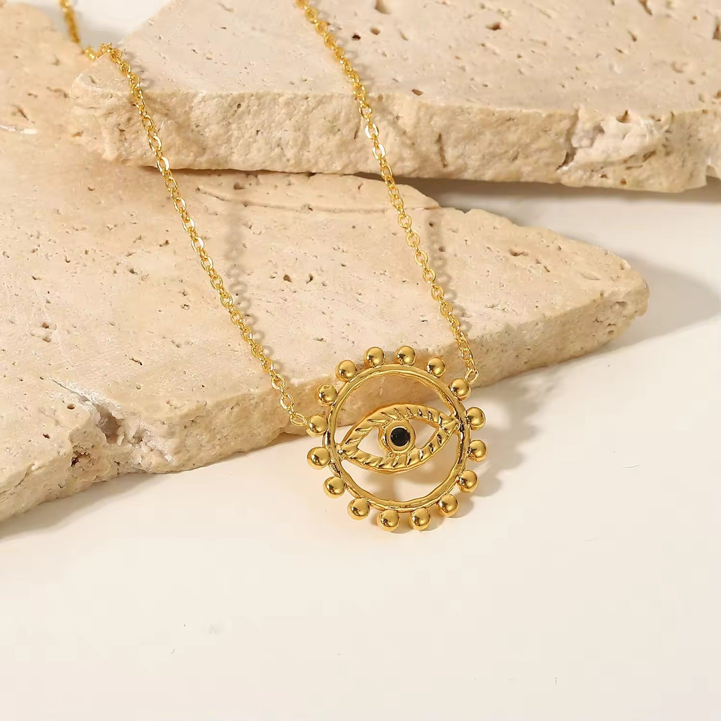 Traditional Evil Eye Pendant Necklace