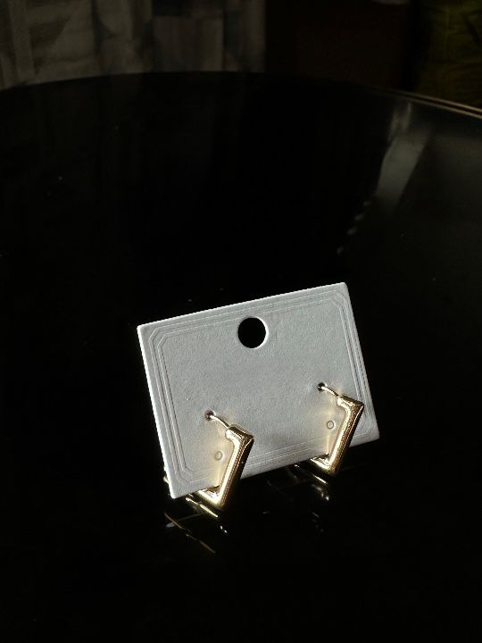 Square Gold Earrings