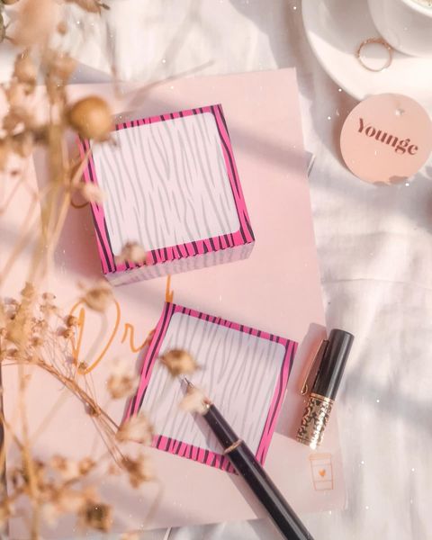 Tiger Print Pink Notepad