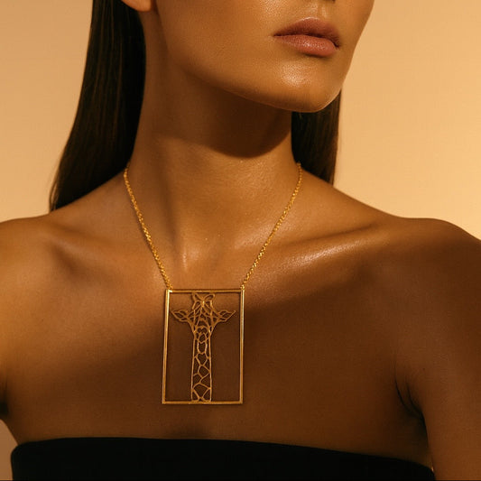Gilded Giraffe Necklace