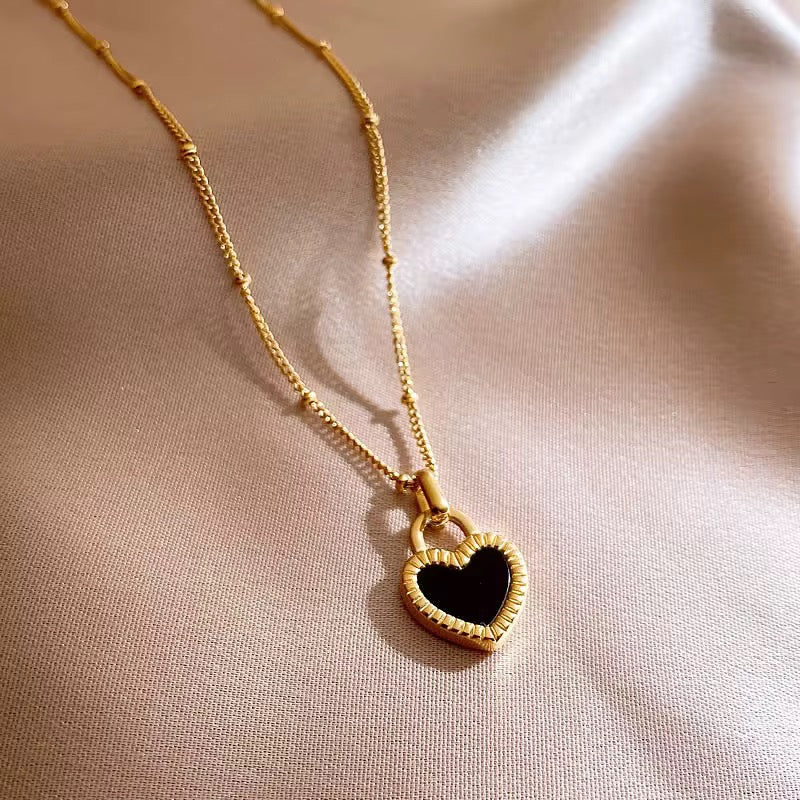 Dual Heart Pendant Necklace