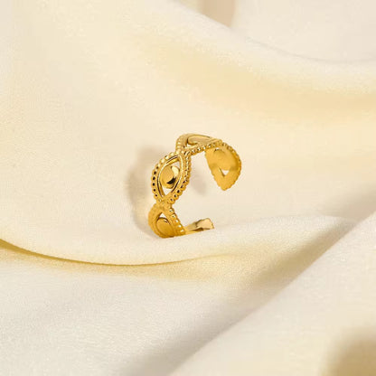 Geometrical Eye Gold Ring