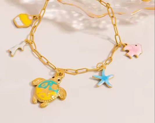 Turtle Charm Necklace