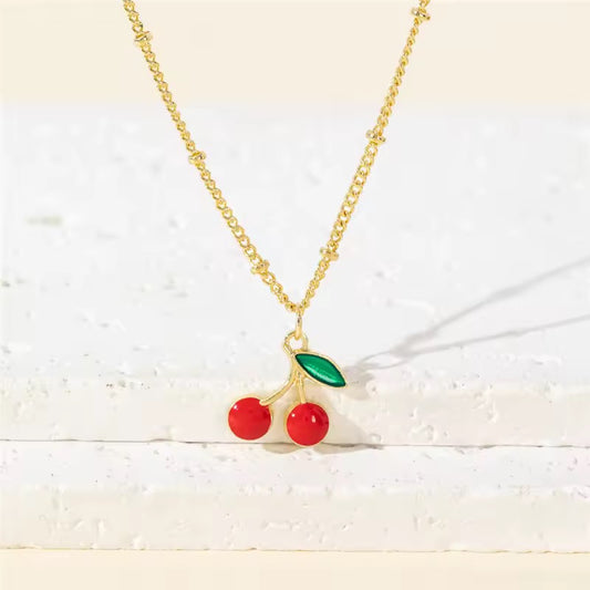 Cute Cherry Pendant Necklace